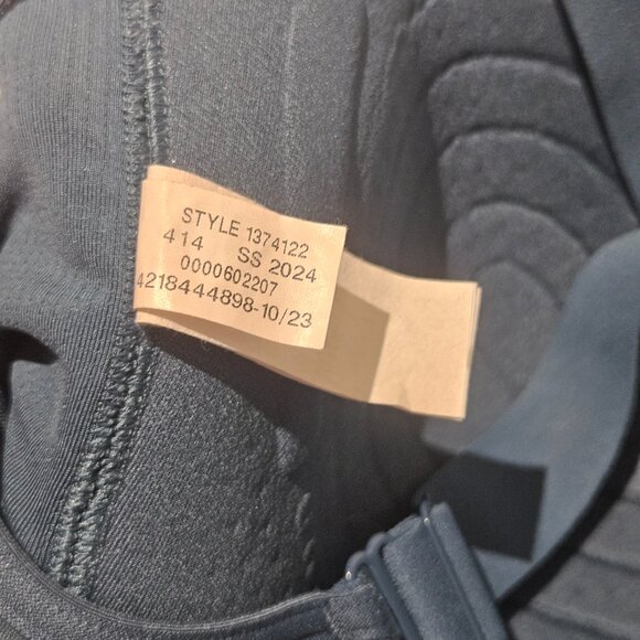 Under Armour Women’s Sports Bra XL Blue/Gray Continuum High Support Zip Front - Picture 3 of 6